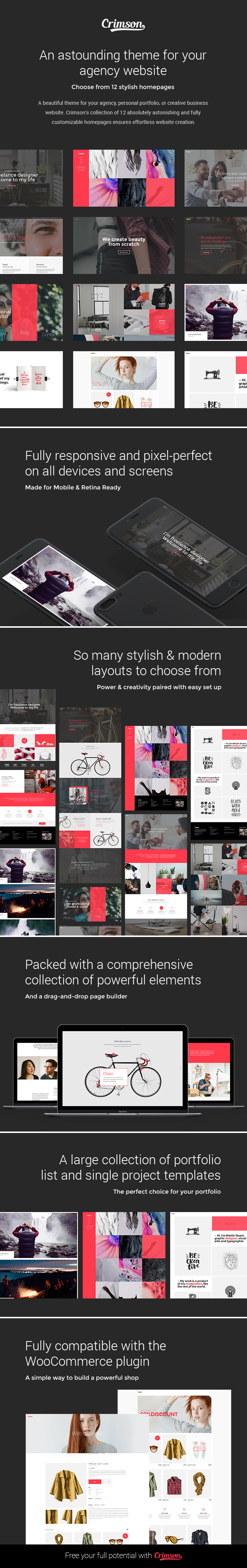 Crimson - A Theme for Freelancers - 1